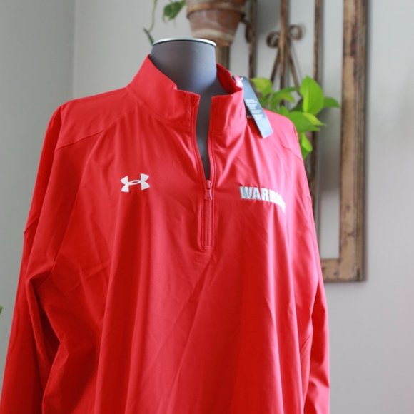 Under Armour 1/4 zip Long Sleeve Pullover XXL WORRIORS BRAND NEW with Tags - Picture 2 of 6